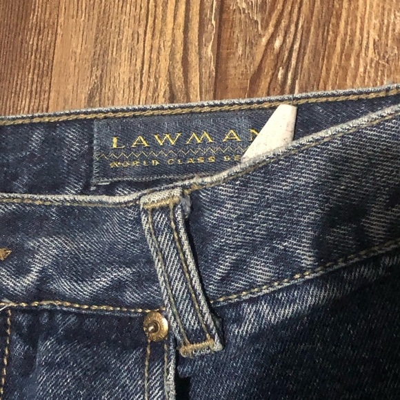Vintage Lawman Jeans Women's 13 Button Fly Straight Leg Mom Style 90s High Rise - Picture 2 of 7